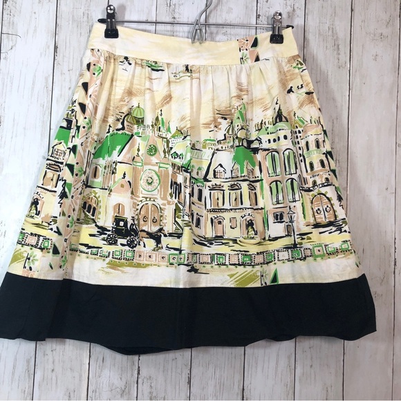 Zinc City Scape Lightweight Skirt 1 - Picture 1 of 5